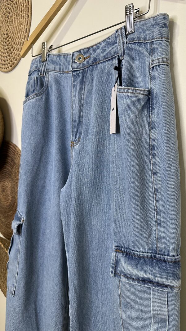 Calça Jeans Cargo Tradicional - Imagem 7