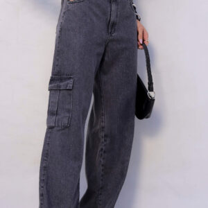 Calça Jeans Cargo Estonada