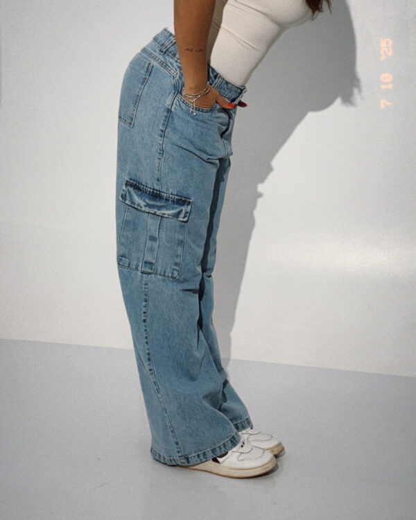 Calça Jeans Cargo Tradicional
